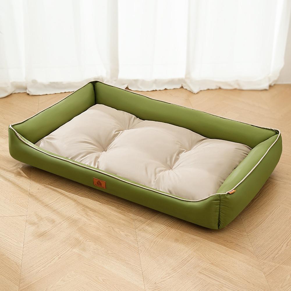 Large Cat Sofa Mat Full Filling Summer Comfortable Waterproof Square Medium Dog Bed Color-blocking Small Dog Kennel House