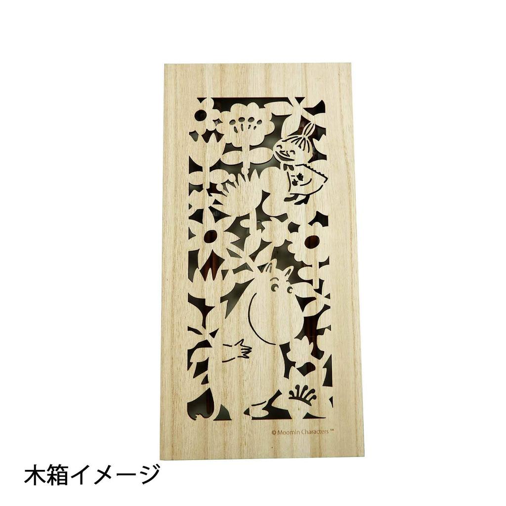 Yamaka Shoten Moomin Chopsticks Pair Set in Wooden 21cm x 23cm Moomin Nordic Day Wedding Made in Japan "Herbarium" Box, Approx. Long, Merchandise,