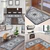 3 Pcs Set Floor Mat Bohemian Style Rugs Kitchen Carpet Non-slip Comfortable Washable Kitchen Decoration Office Bedroom Corridor
