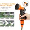 Random color Portable Water Hose Reel Retractable With Water Spray Guns Water Spray Agricultural Garden/Home Storage Suit Cart Car Wash Hose