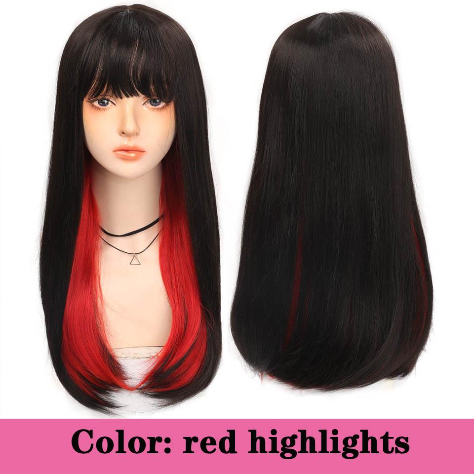 Dlouhá kudrnatá syntetická paruka se středovou ofinou tmavě hnědá paruka z přírodních kudrnatých vlasů ženská Cosplay paruka paruka z tepelně odolných vláken