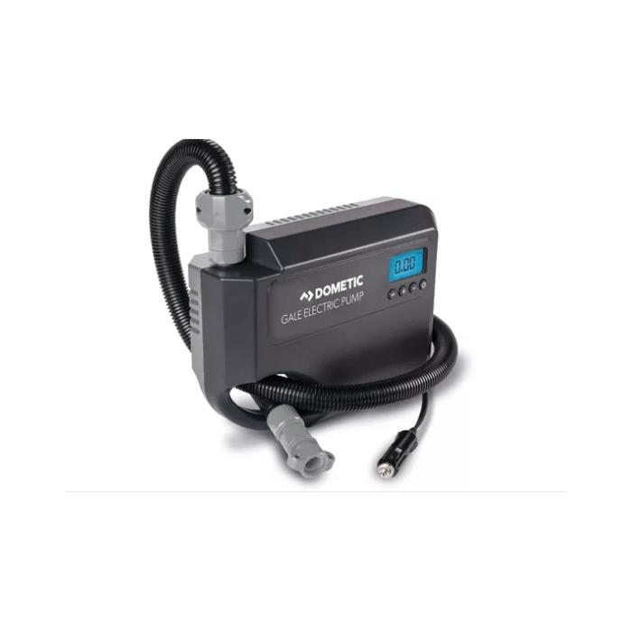12 V Electric Pump for Inflatable Awning - DOMETIC - Gale Electric Pump - Cable with Cigarette Lighter Plug - 6 Adapters