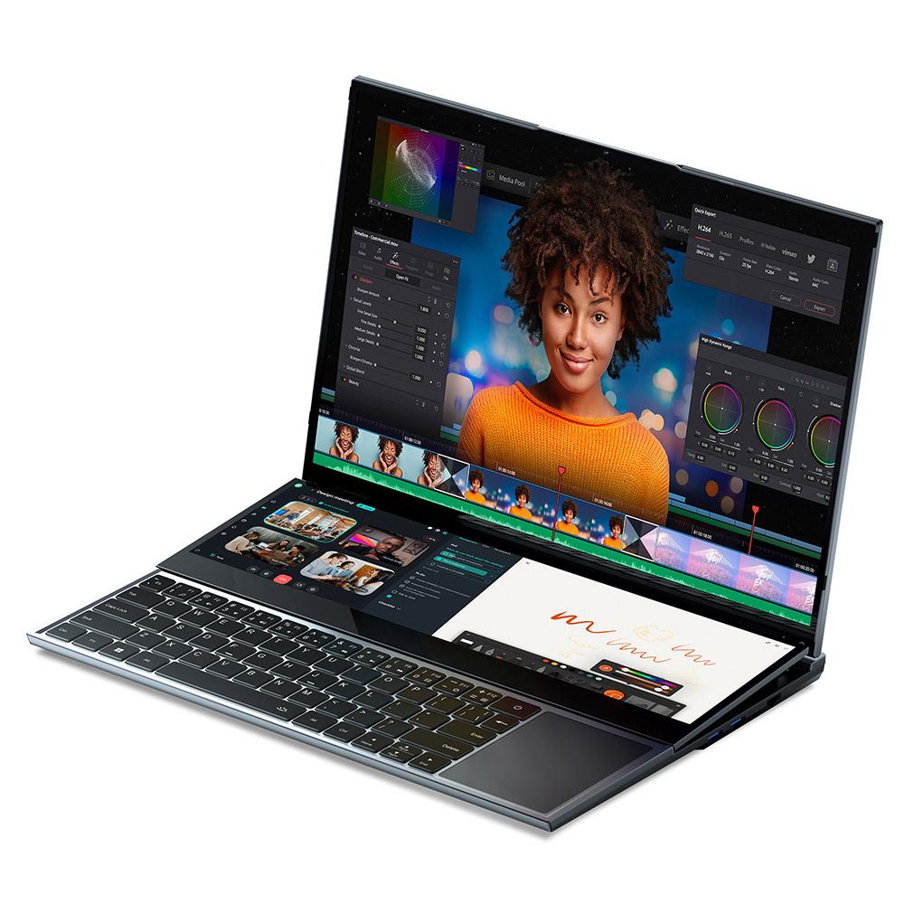 Odnowiony laptop N-one NBook Fly z dwoma ekranami Intel® Core™ i7-10850H 2.7GHz 16 cali 1920*1200 Pełny ekran 14 cali 1920*550 RAM:16 GB pamięci DDR4:1TBSSD