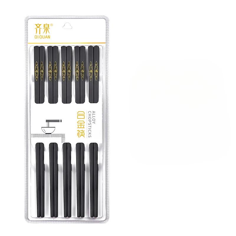 

Корейские палочки для еды 24 см 10 пар Нескользящие палочки Портативные Палочки для здоровой пищи Палочки для суши Столовая посуда Дом Отель Ресторан