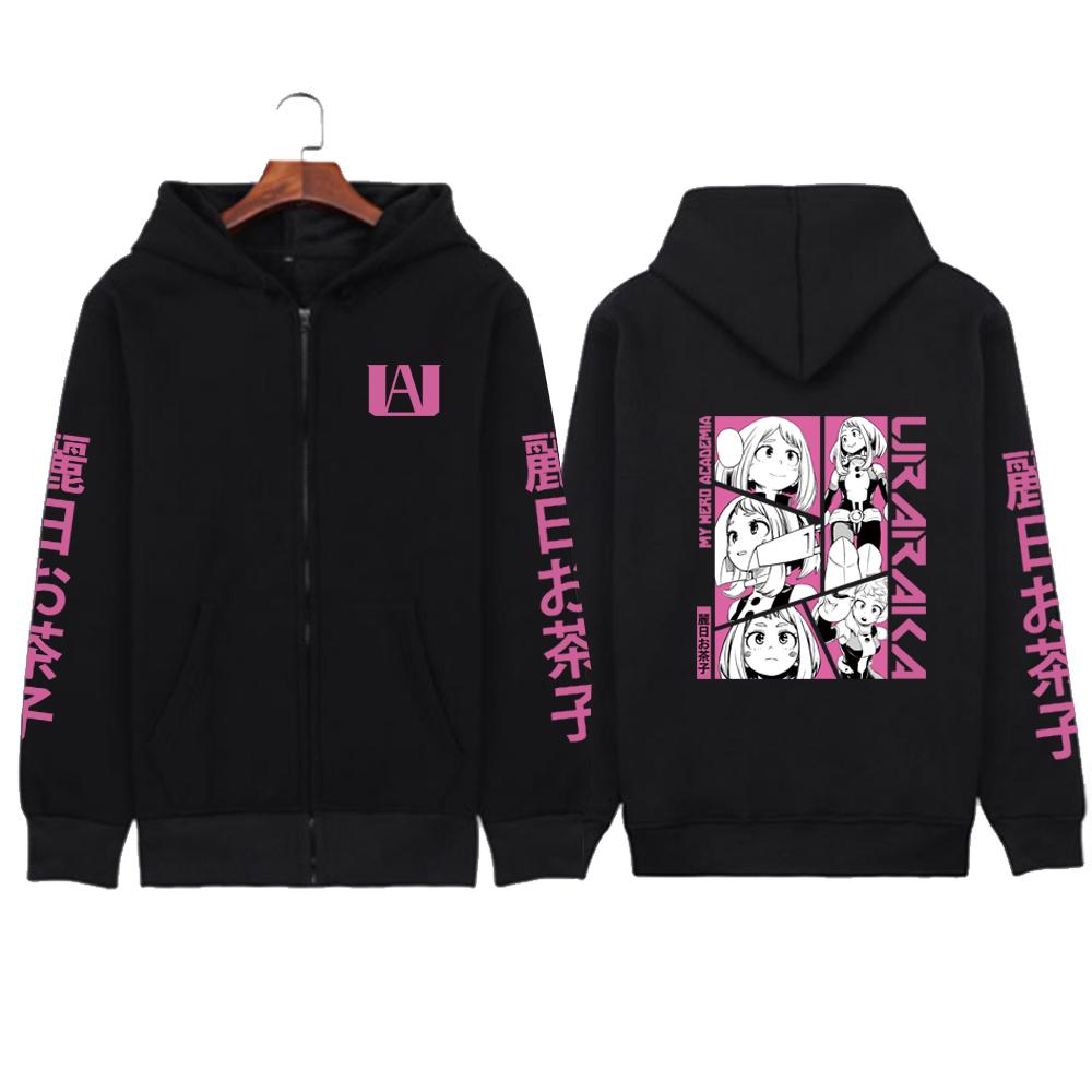 My Hero Academia Dabi Zip Up Hoodies Men Women Comfortable Hooded Tops Winter Loose Warm Thick Zipper Jacket Coat