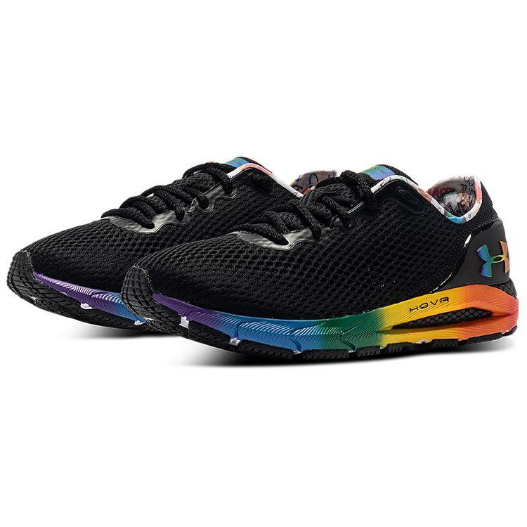 Under Armour Hovr Sonic 4 Pride Casual Comfortable Durable Breathable Low Top Training Running Shoes Women sneaker Black 3025227-001