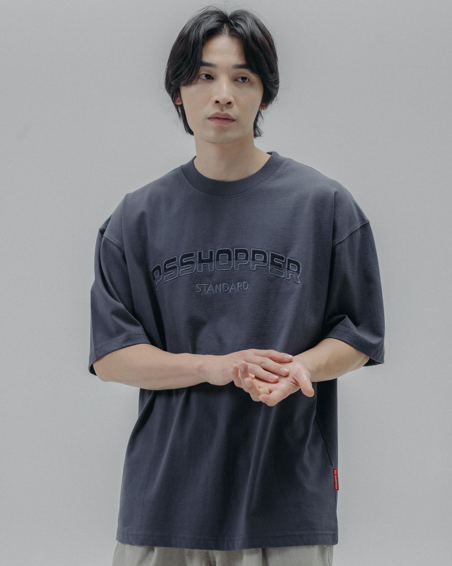 Ps Shopper Original Logo High-Density Back Cut Short Sleeve T-Shirt [Navy] M
