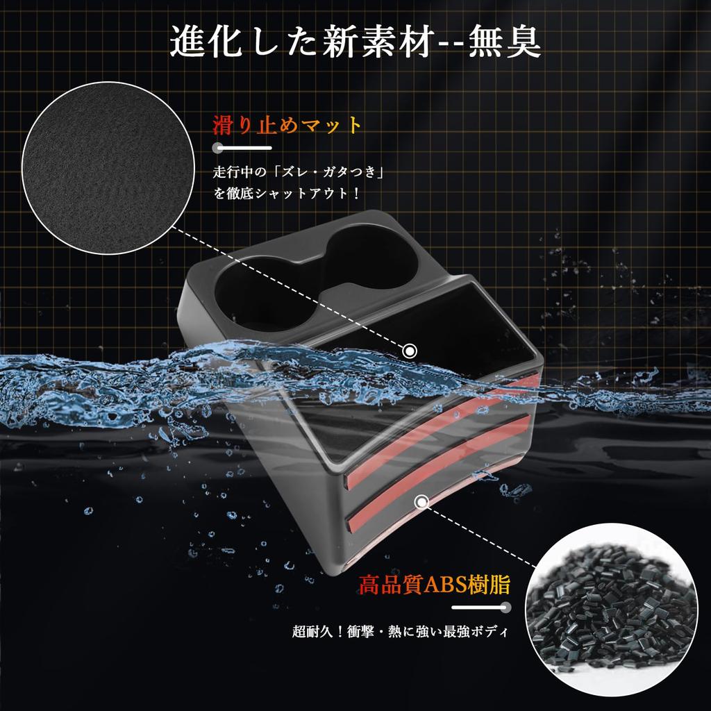 BSTW Honda Dedicated Center Console Storage Design Console Box with Drink Holder Storage Box Small Item Compartment JH3 JH4 Cup Holder Accessory Easy