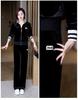 2024 Winter Gold Velvet Slim Fit Casual Two-Piece Suit with Zipper