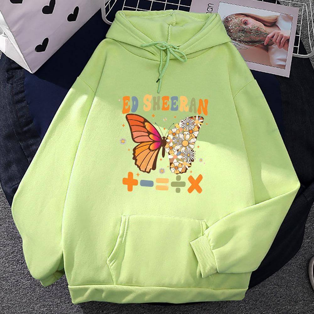 Ed Sheeran 2023 Tour Hoodie Mode Ästhetik Sweatshirt Lässige Streetwear für Männer/Frauen Kleidung Winter Fleece Rundhals Pullover