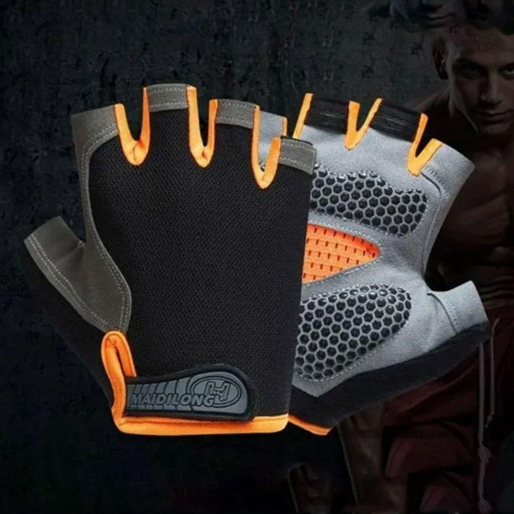 Breathable Weight Lifting Fingerless Gloves Anti Slip Workout Gym Gloves  for Men Women