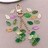 Glass Leaf Charm Keychain & Bracelet Bead DIY Kit