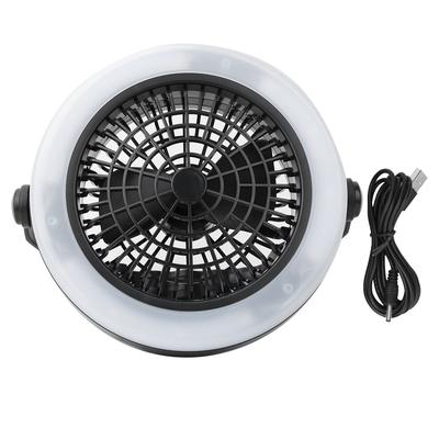 Tragbare 12LED USB-Ladezeltlaterne Lichtventilatorlampe für Outdoor-Wandern Camping