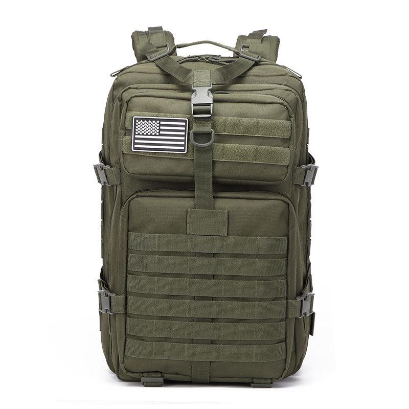Tactical Outdoor 3P Backpack with Molle System - Multi-Functional Oxford Cloth Travel Bag
