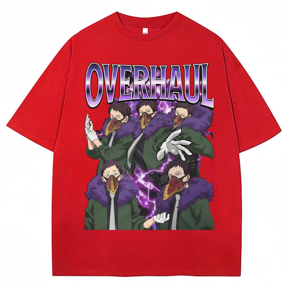 

90s Anime My Hero Academia Overhaul Graphic T-Shirt Vintage Harajuku Fashion Men Women T Shirt Oversized Shirt 3XL