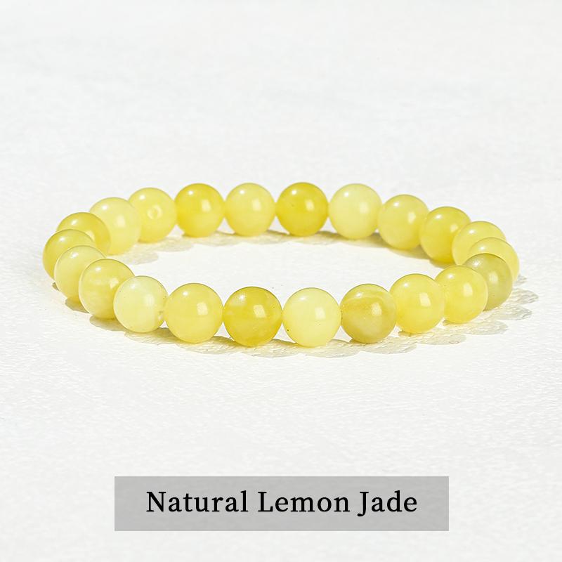 JD Natural Stone Beads Bracelet Amethyst Tiger Eye Crystal Quartz Agate Gem Beads Bangles Women Men Reiki Healling Jewelry Gift