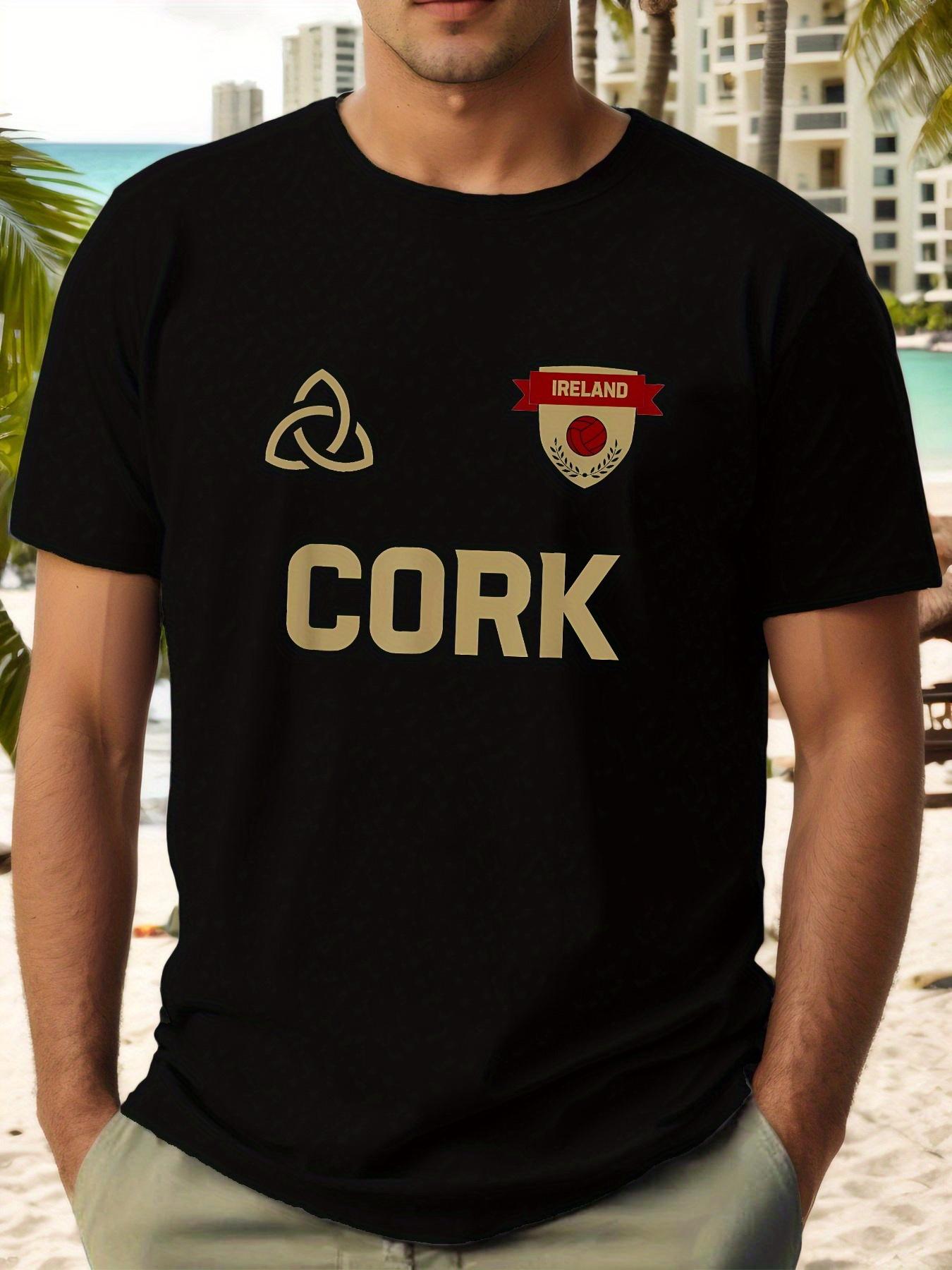 Simple Letter Print Volleyball Summer Stylish Short-Sleeve T-shirt S