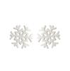 Korean Minimalist Snowflake Stud Earrings - Winter Christmas Bestie Gift Jewelry
