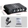 ST-838 2.1 Channel HiFi Power Amplifier, Low and High Frequency Adjustment, 80W * 2 Stereo Sound Amplifier, Mini Multimedia Play