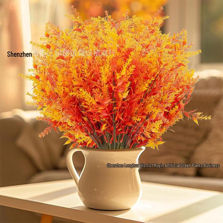 Autumn Color Persian Grass Artificial Flower for Wedding Decor