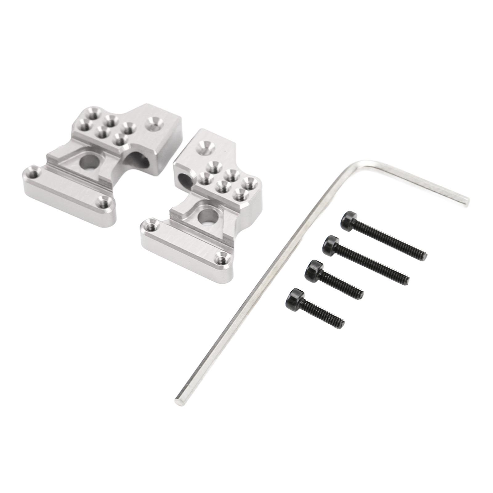 

2 шт. Металева алюмінієва задня амортизаторна стійка для Axial SCX24 124 RC Автомобільні запчастини для модернізації Сріблястий