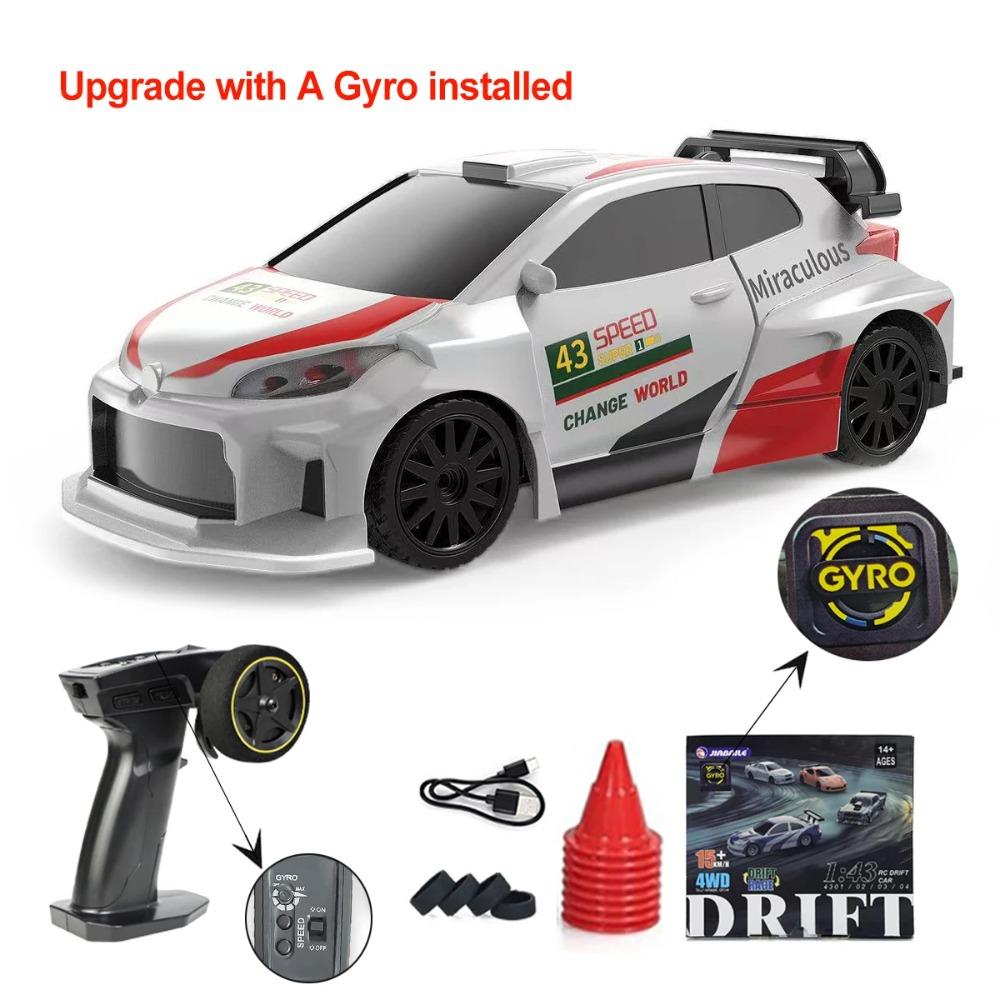 Αναβαθμισμένο Γυροσκόπιο 1/43 RC Αυτοκίνητο Drift Αγώνων RTR 4WD Υψηλής Ταχύτητας Ραδιοελεγχόμενο Μοντέλο 2.4G Όχημα Αγώνα Drift Μίνι Δώρα