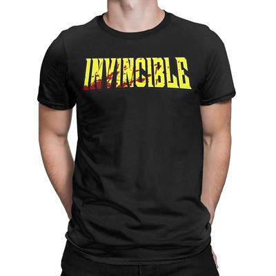 2025 Men Women Graphic Printing INVINCIBLE Blood Stained Logo Tee T Shirt Pure Cotton T-shirts Clothing