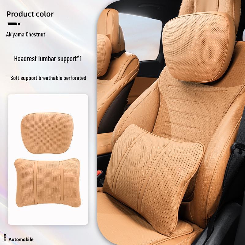 Luxurious Breathable Neck and Lumbar Seat Cushion Set for Maybach