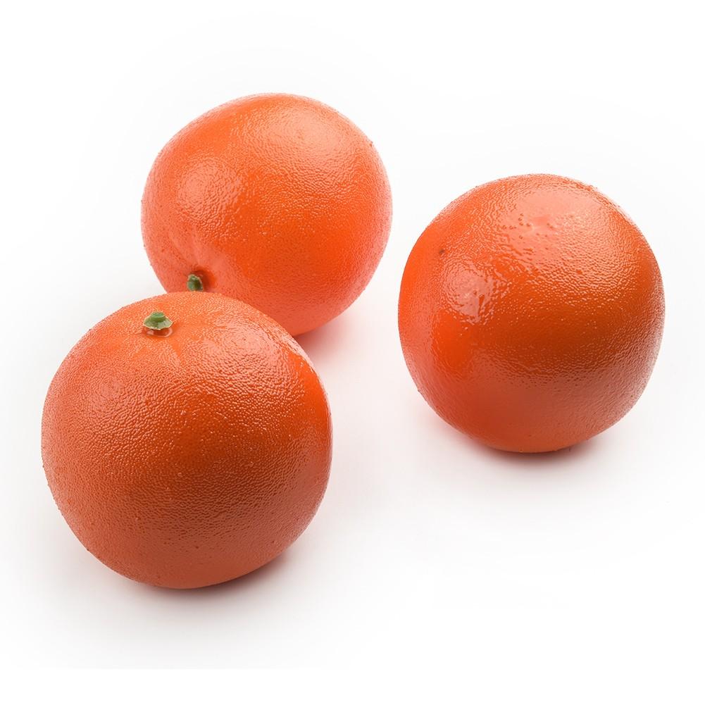 3pcs Artificial Oranges Realistic Decorative FRUIT For Display Decor Kitchen New