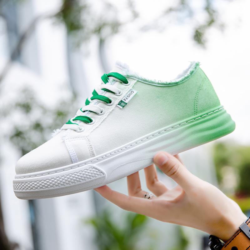 2024 Summer New Canvas Shoes Men's Trendy Breathable Casual Men's Fashion Trend Korean Version of The Low-top Shoes