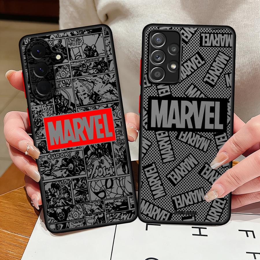 Pouzdro pro Samsung Galaxy A54 A35 A53 A52S A72 A17 A52 A73 A33 A16 A15 A14 A23 A34 A36 A56 A55 Kryt na telefon Logo hrdiny Marvel