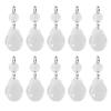 10Pcs Clear Glass Prisms Chandelier Pendant Light Lamp Part
