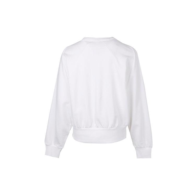 Puma Casual Sport Crew Neck Long Sleeve Sweatshirt Women Tops White 531292-02
