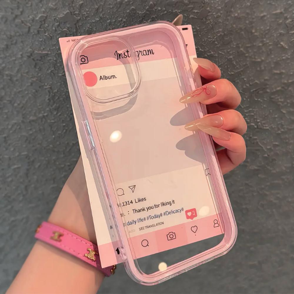 

Розкішний Прозорий Чохол Для iPhone 17 Air 16 15 14 13 12 11 Pro Max Plus Силіконовий Цукерковий Прозорий Бампер Задні Чохли Обкладинка iPhone17 рожевий