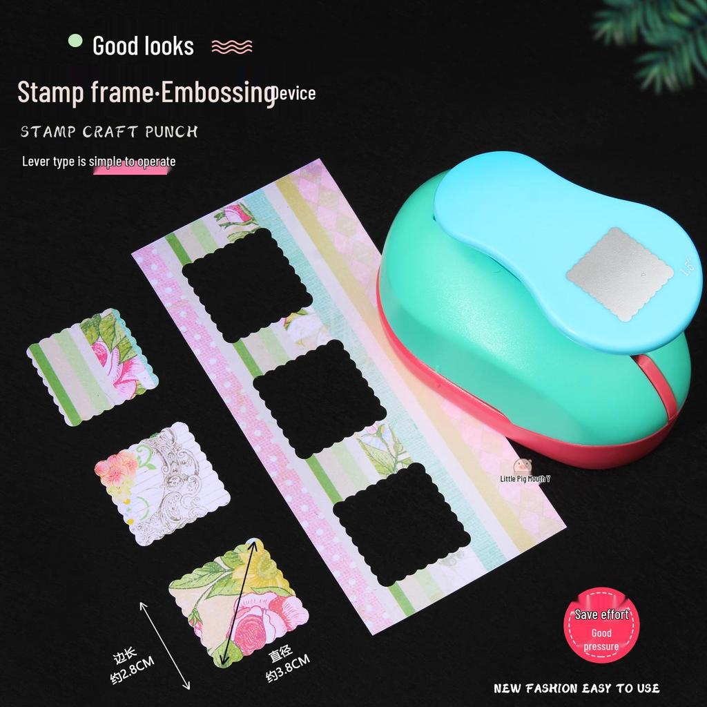 Jetzt verfügbar! Quadratischer Spitzenblumenwellenrahmen Präger & Stanzer für DIY-Basteln