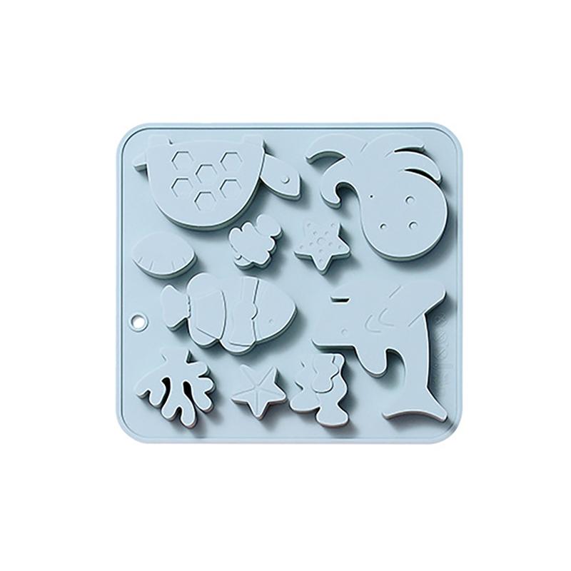 

Marine Theme Cake Silicone Mold Chocolate Molds Silicone Ocean-Themed Baking Molds Fishing Starfish Molds For Chocolates Candies синий