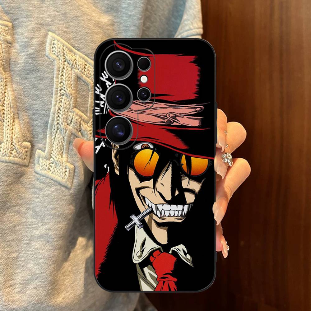 Horror Anime Hellsing Phone Case For Samsung S 24 Fe 25 Ultra Plus 20 Lite 21 30 22 23 24 22 Ultra 5G Fundas