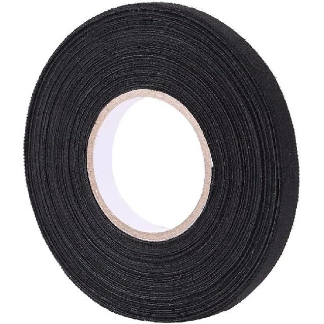 Keenso Felt Tape Automotive, Multipurpose Car Wiring Harness Self Adhesive Anti Squeak Rattle Tape Dash, Black (9mm × 25m)