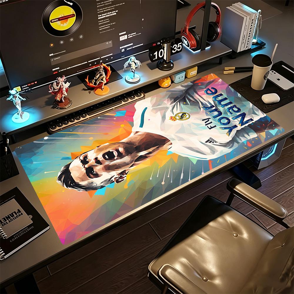 Cristiano Ronaldo (148) Customize Your Name Mouse Pad Desk Mat Ultra-Long Desk Mat Non-Slip Rubber Base Perfect Gift for Gamers And Professionals