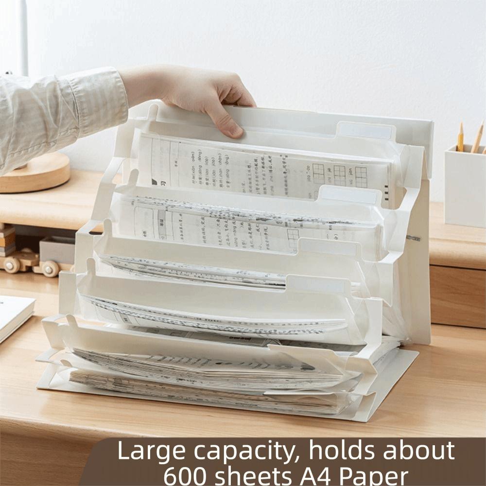 A4 Wall Hanging File Organizers Large Capacity Expandable Documents Case Student Use