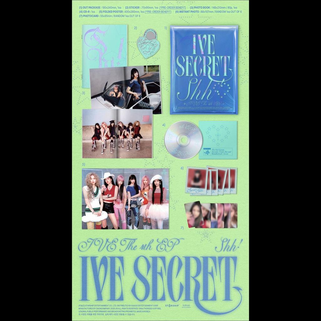 IVE [IVE SECRET] The 4th EP Album (Shh / Gasp / Psst! Ver.)