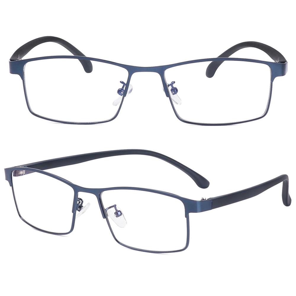 Vintage Square Eye Glasses Frames for Men Fashion Classic Business Eye Glasses Frames for Men Prescription Glasses Men синий