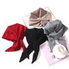 100%Wool Cross Small Wraps for Women Autumn Winter Soft Warm Mini Triangle Scarf Shawls Elegant Neckerchief False Collar