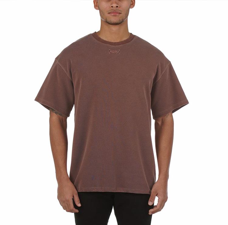 Pánské trendy retro bavlněné tričko s krátkým rukávem