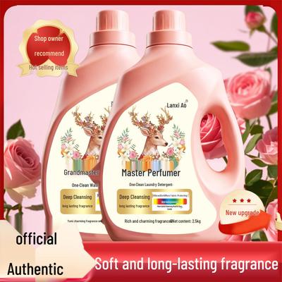 Large Laundry Detergent: Long-lasting Fragrance, Deep Cleaning, Strong Stain Removal, Family Size
