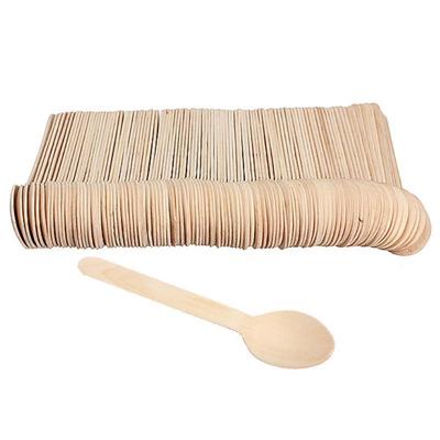 100 pezzi monouso cucchiaio di legno mini gelato festa stoviglie cucina sicuro nuovo legno occidentale dessert scoop matrimonio piccolo