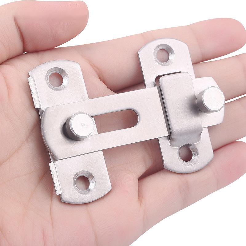 Barn Door Gate Latch Flip Door Latch for Outdoor Gates Small Sliding Door Lock Closet Bathroom Cabinet French Doors Security