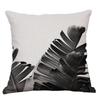 Nordic Decoration Cushion Covers Home Tropical Decoration Pillowcase Black White Plant Leaves Decor for Home Pillowcases