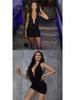 Sexy ärmelloses Bodycon-Kleid mit Neckholder und Rückenausschnitt im europäischen und amerikanischen Stil für Damen