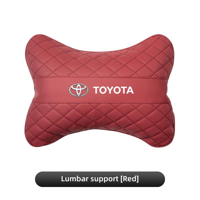 Car Seat Headrest Neck Pillow Lumbar Waist Support Cushion For Toyota Corolla Yaris Prius CHR Camry Auris Prado RAV4 Hilux Aygo